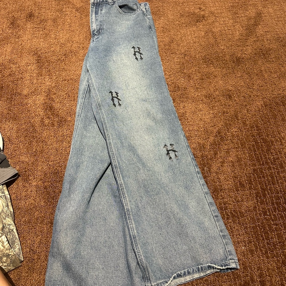 Light Blue Distressed Women's Jeans